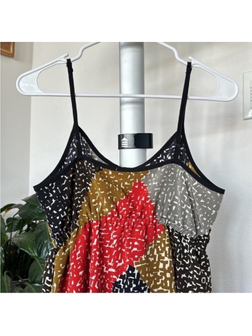 Urban Outfitters Kimchi Blue Mini Dress Sz M Black Red Spaghetti Strap - Picture 7 of 8
